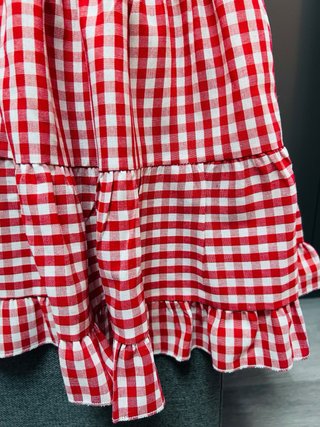 Vestido Vichy Rojo/Blanco Talla S-M  un caprichito