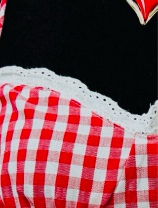 Vestido Vichy Rojo/Blanco Talla S-M  un caprichito