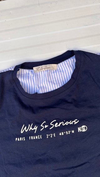 Camiseta/camisa azul talla S/M