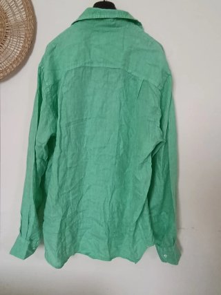 Camicia 120% Lino Uomo verde