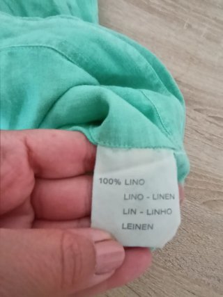 Camicia 120% Lino Uomo verde