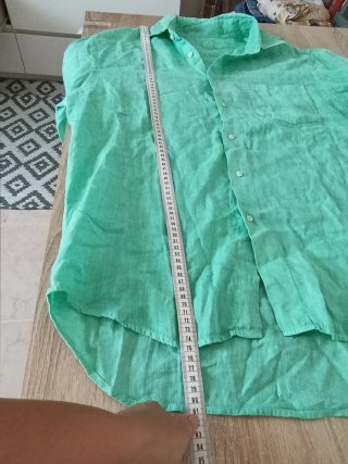 Camicia 120% Lino Uomo verde