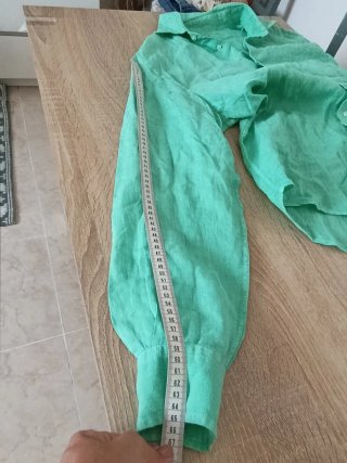 Camicia 120% Lino Uomo verde