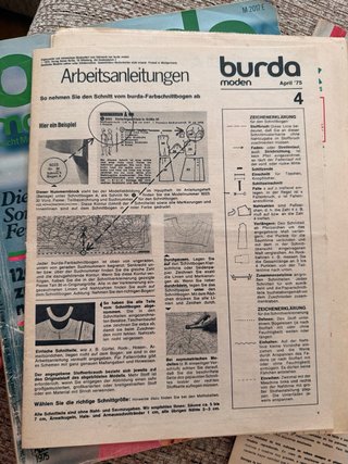 2 REVISTAS BURDA 1974 y 1975
