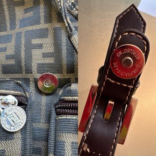 FENDI VINTAGE MOCHILA ZUCCA MARRON CASTAÑO MUJER