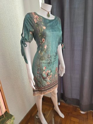 Vestido estampado floral talla única