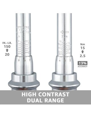 Llave dinamométrica 1/4 con maletín