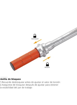 Llave dinamométrica 1/4 con maletín