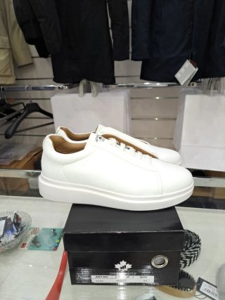 Scarpe uomo similpelle bianche tg.44