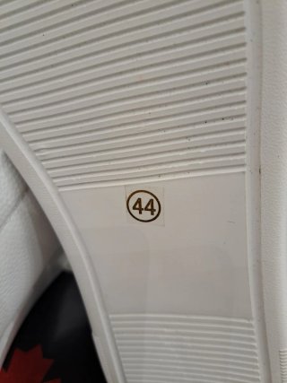 Scarpe uomo similpelle bianche tg.44