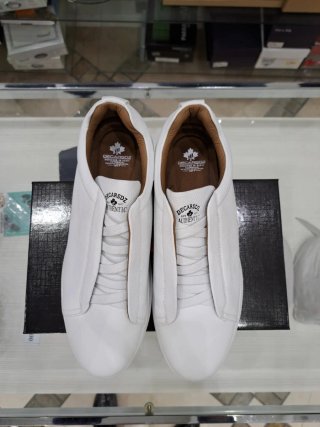 Scarpe uomo similpelle bianche tg.44
