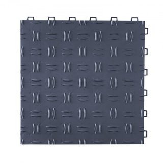 Losas de Garaje Interconectables, 12 x 12 x 0.53 pulgadas Paquete de 50 Losas para Cubrir el Suelo del Garaje, Losas de Suelo de Garaje de Textura Doble Cara Antideslizante, para Garajes, Sótanos,...