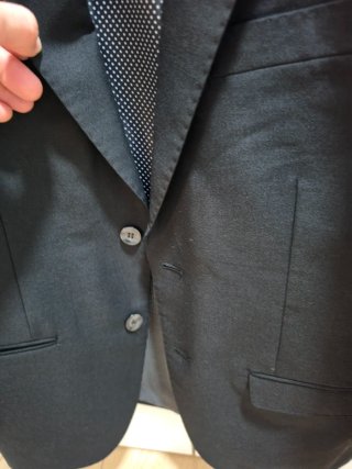 Elegante Traje Negro Puro Ego Talla 48