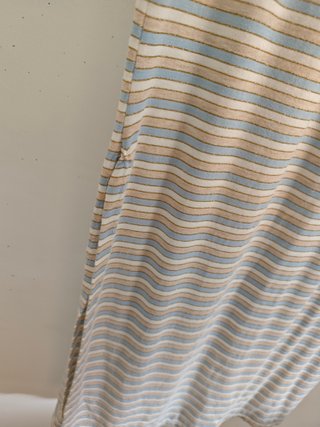 Conjunto falda larga + top tirantes rayas talla M