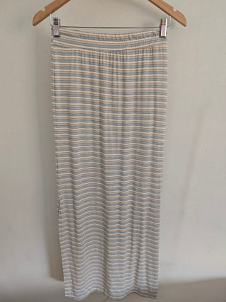 Conjunto falda larga + top tirantes rayas talla M