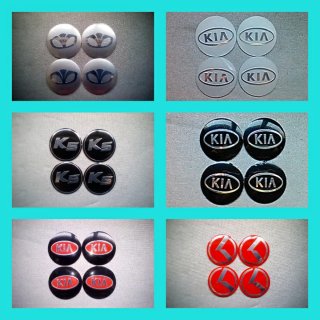 Pegatinas 56mm tapabuje centro rueda Daewoo Kía K5
