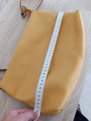 Borsa Ripani vera pelle gialla