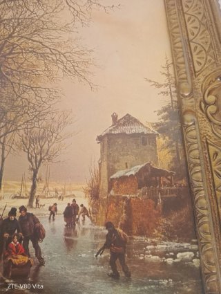 Quadro artistico dorato