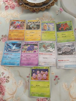 9 Cartas Pokémon Variadas