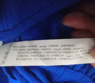 Vestido Lefties Azul Intenso Talla XL