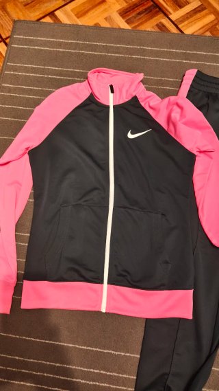 Chándal Nike S/36 gris y rosa