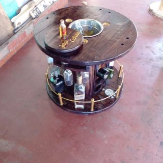 Mesa Bar Artesanal de madera..