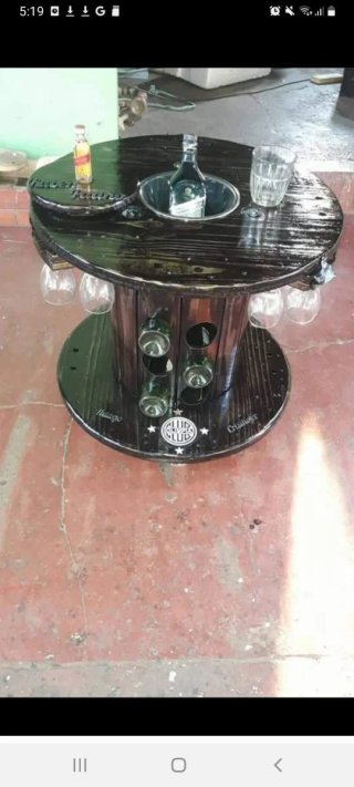 Mesa Bar Artesanal de madera..