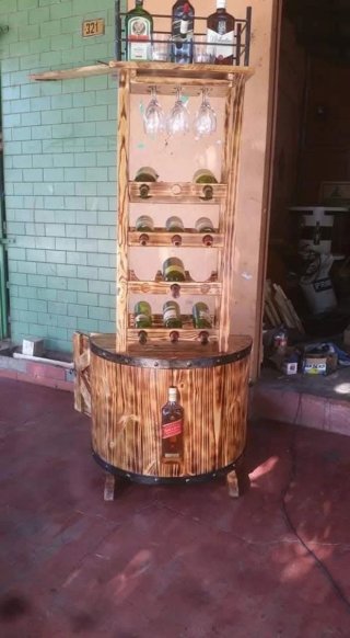 Mesa Bar Artesanal de madera..