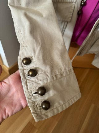 Cazadora DSQUARED2 Beige con Forro Rosa