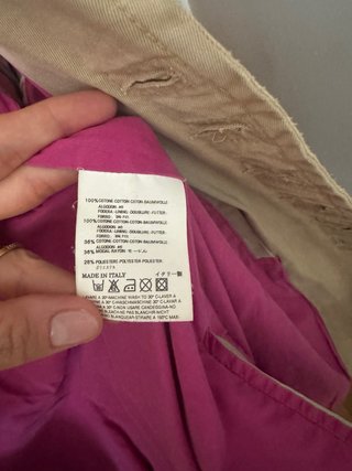 Cazadora DSQUARED2 Beige con Forro Rosa
