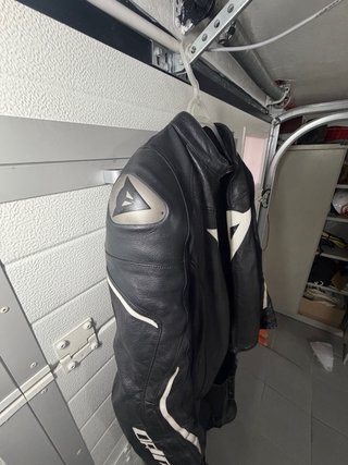 Completo moto Dainese pelle nero