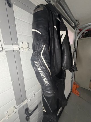 Completo moto Dainese pelle nero