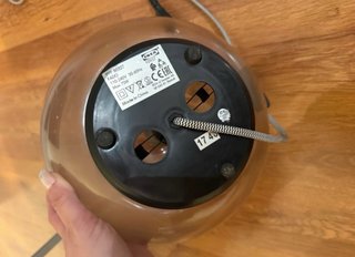 Lámpara sobremesa bola cristal