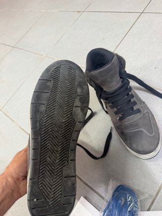 Stivali moto uomo grigi