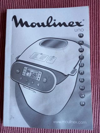 Moulinex Uno - Panificadora + Libro Recetas
