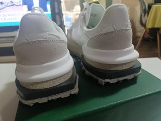 Zapatillas Lacoste Elite Blancas y Grises