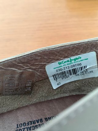 Zapato piel 24 Hrs cuña flor abierto punta