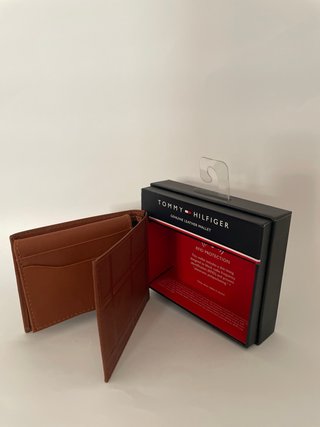 Cartera Tommy Hilfiger Hombre Cuero Marrón