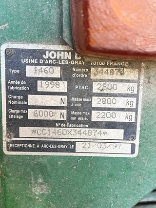 Acondicionadora John Deere 1460