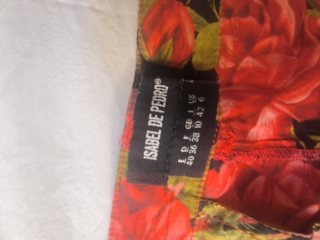 Pantalón Isabel de Pedro Talla L Flores