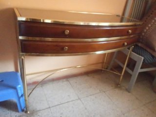 Conjunto mesitas, cómoda y espejo