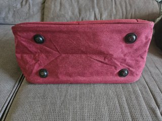Bolsa de viaje granate 3 compartimentos 40x25x20