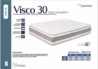 Colchón viscoelastico grafeno V30 135x190