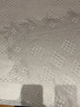 Cubre cama crochet hecho a mano
