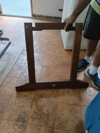 Tavolo da Giardino in Legno 1,56m Buone Condizioni