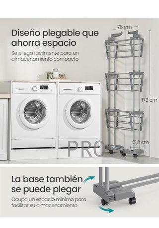 Tendedero Plegable de 4 Niveles