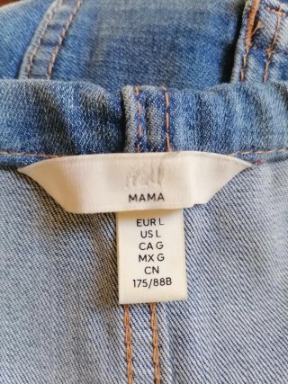 Mallas premamá vaqueras azules