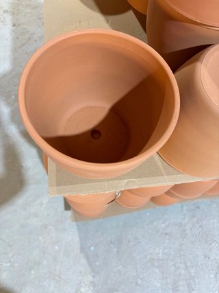 Set 6 Macetas Cerámica Terracota