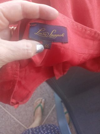 Completo Gonna e Giacca Luisa Spagnoli 100% Lino