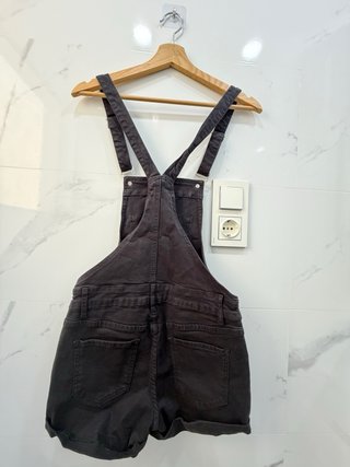 Peto/Mono corto negro Talla M